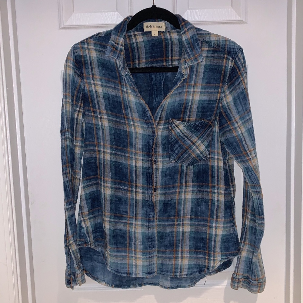 Soft Plaid Button Down Shirt